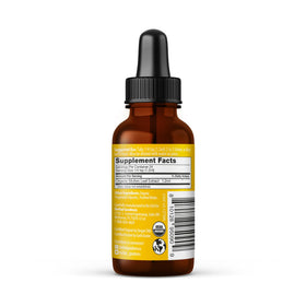 Détail de l'étiquette du flacon d'extrait de molène Herbal Goodness