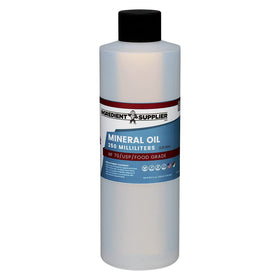 Détail de l'étiquette du flacon d'huile minérale Glycerin Supplier