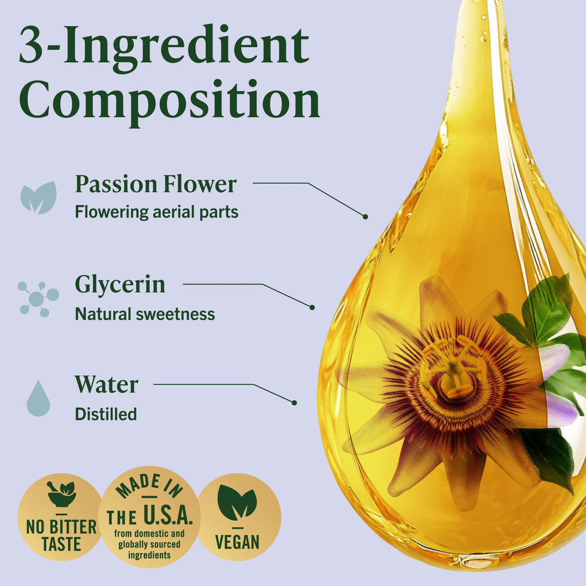 Détail de l'étiquette du flacon HERBAMAMA Extrait de Fleur de Passion