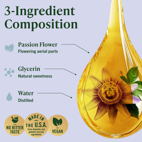 Détail de l'étiquette du flacon HERBAMAMA Extrait de Fleur de Passion