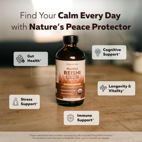 Détail de l'étiquette du produit Triquetra Health Reishi bio