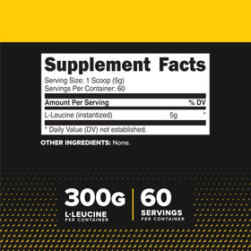 Détail de la boîte de Primaforce Poudre de L-Leucine