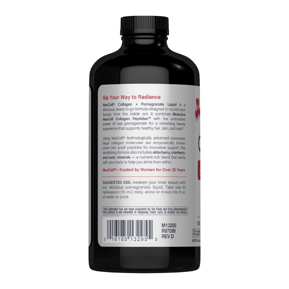 Détail de la bouteille de collagène liquide NeoCell avec étiquette
