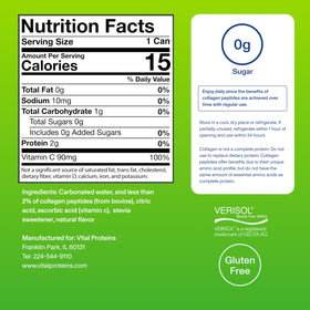 Détail de la canette de Vital Proteins avec bulles