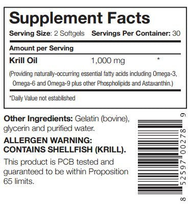 Détail de la capsule Captains Krill Oil 1000mg