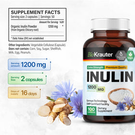 Détail de la capsule de BIO KRAUTER Poudre d'Inuline