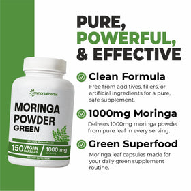 Détail de la capsule de Moringa 1000mg