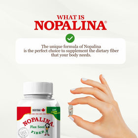 Détail de la capsule Nopalina avec ingrédients naturels