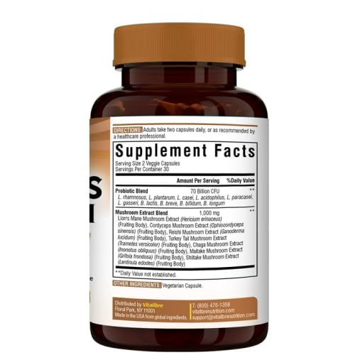 Détail de la capsule végétale de Vitalibre Probiotiques + Champignons