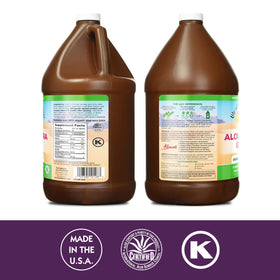 Détail de la consistance épaisse du gel d'aloe vera