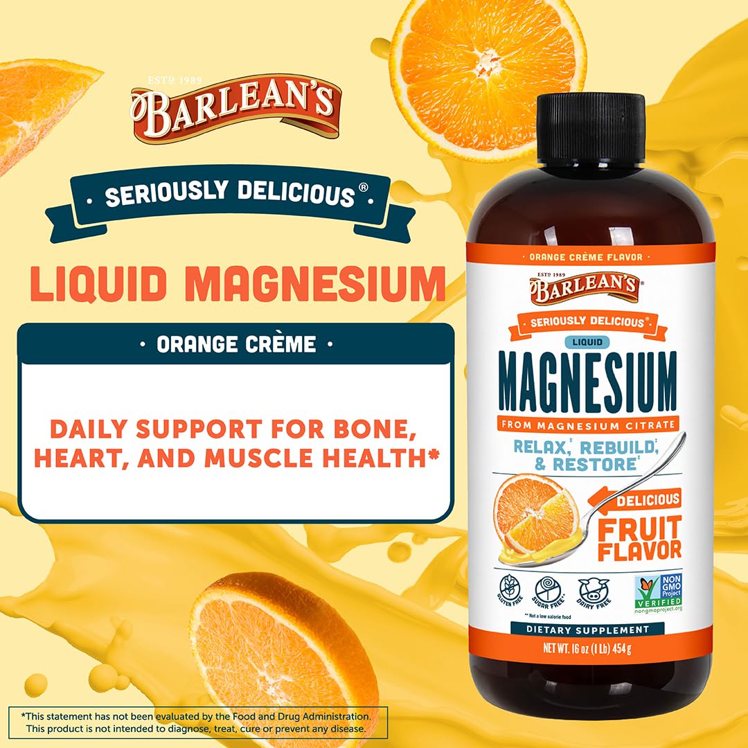 Détail de la cuillère avec Barlean's Magnesium Citrate 250mg