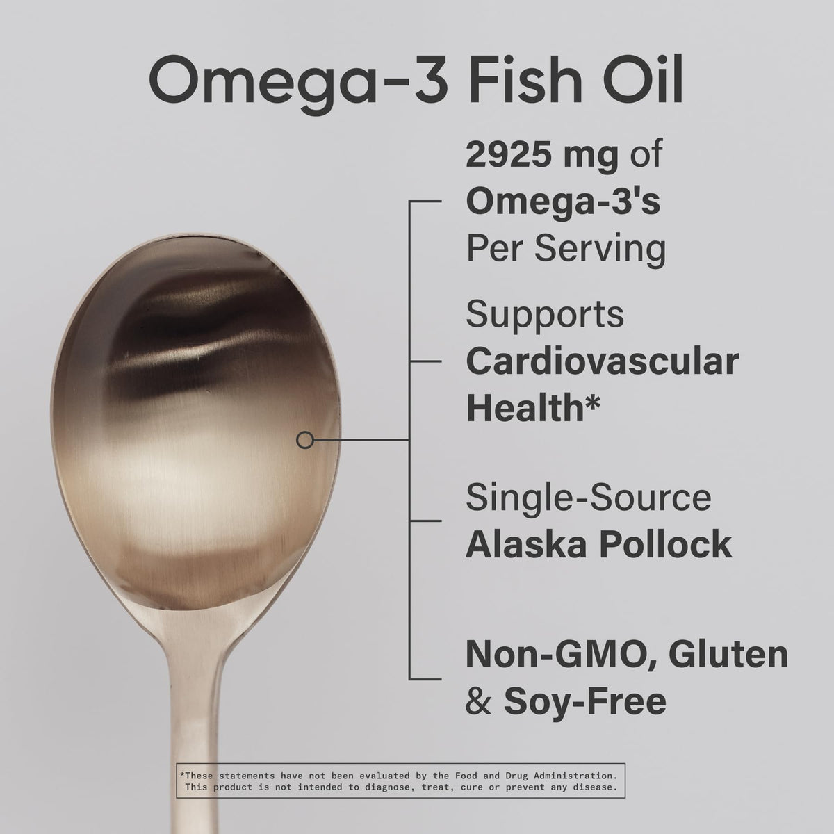 Détail de la cuillère avec Omega-3 liquide Sports Research