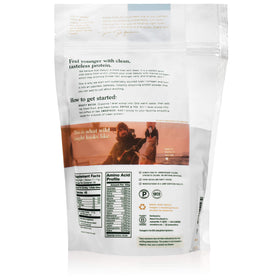 Détail de la cuillère avec poudre de collagène Natural Force