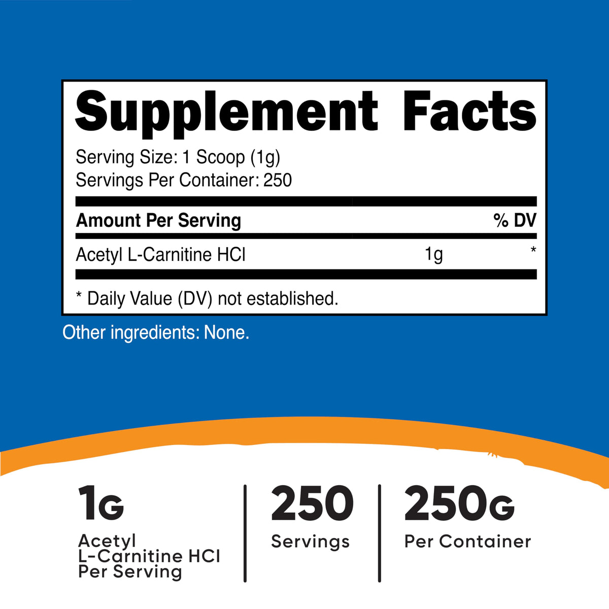 Détail de la cuillère incluse avec la poudre d'Acétyl L-Carnitine