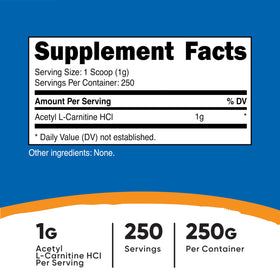 Détail de la cuillère incluse avec la poudre d'Acétyl L-Carnitine
