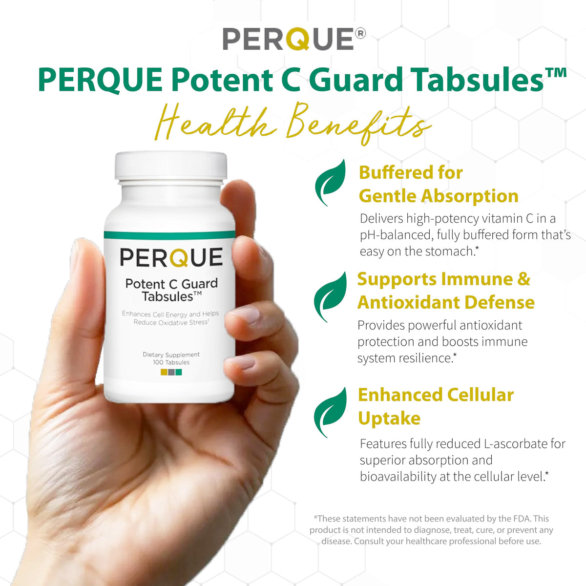 Détail de la gélule du PERQUE Potent C Guard 1000 mg