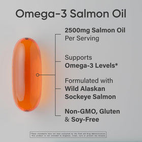 Détail de la gélule molle d'huile de saumon sauvage Sports Research