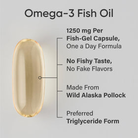 Détail de la gélule Omega-3 Sports Research