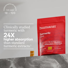 Détail de la gomme HumanN Chews au curcuma