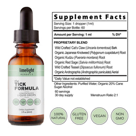 Détail de la pipette de la Formule Anti-Tiques LIMELIGHT HERBALS