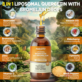 Détail de la pipette de quercétine liposomale HOLLEGEND