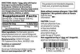 Détail de la pipette de SFI Health Vitamine D3