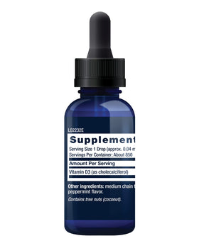 Détail de la pipette de Vitamine D3 Menthe Life Extension