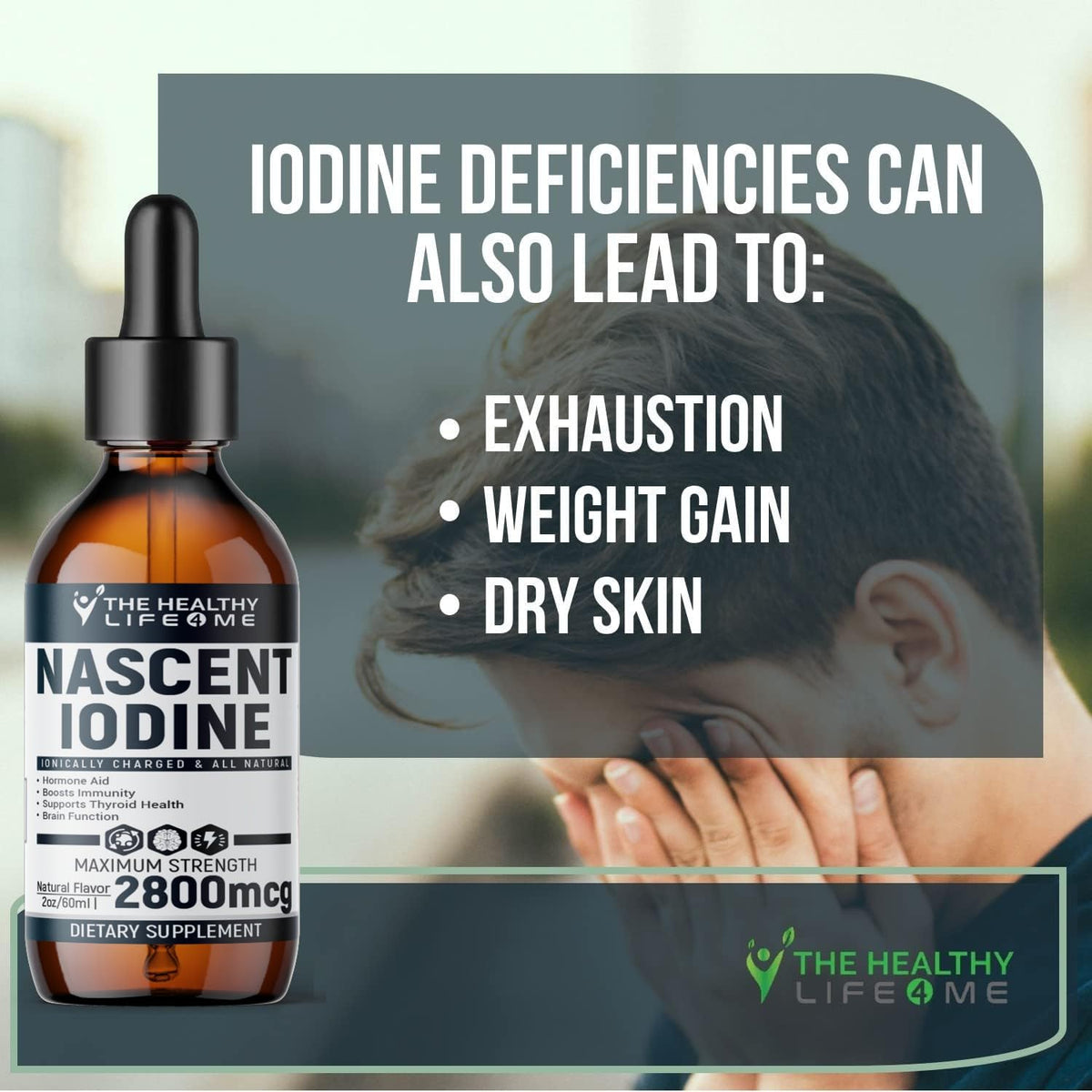 Détail de la pipette du flacon de Iode Nascent