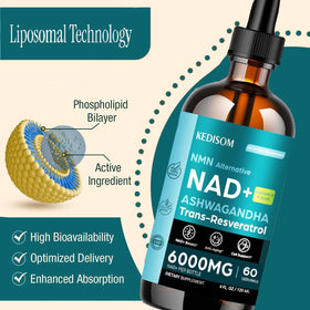 Détail de la pipette du KEDISOM NAD+ Liposomal 120 ml