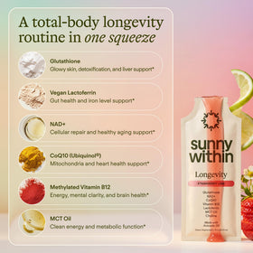 Détail de la pochettes de Sunny Within avec ingrédients nutritionnels