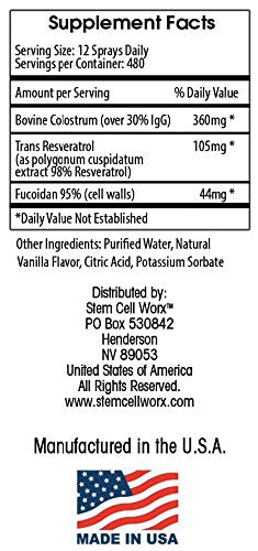 Détail de la pompe du Spray Complément Alimentaire Stem Cell Worx