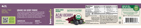 Détail de la poudre d'acai bio BareOrganics dans un pot