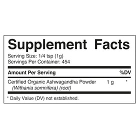 Détail de la poudre d'Ashwagandha Vitamatic dans un bol