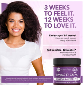 Détail de la poudre d'Inositol Myo & D-Chiro d'Intimate Rose