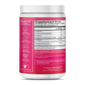 Détail de la poudre de collagène ABOUT YOUR COLLAGEN dans un verre