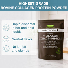 Détail de la poudre de collagène bovin hydrolysé Igennus