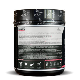 Détail de la poudre de collagène SASCHA FITNESS, texture fine