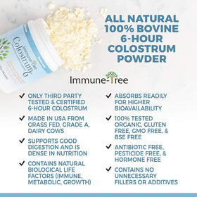 Détail de la poudre de colostrum daily wellness-Tree dans un bol