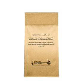 Détail de la poudre de curcuma PURE ORIGINAL INGREDIENTS 475g