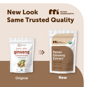 Détail de la poudre de ginseng rouge coréen Micro Ingredients dans une cuillère