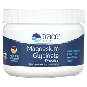 Détail de la poudre de magnésium glycinate Trace Minerals 240g