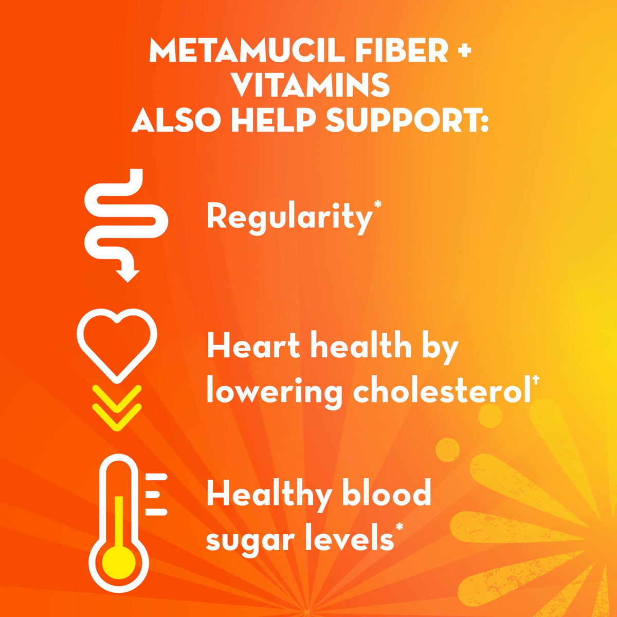 Détail de la poudre de Metamucil Fibres Pétillantes