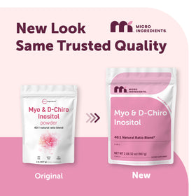 Détail de la poudre de Myo-Inositol et D-Chiro Inositol Micro Ingredients