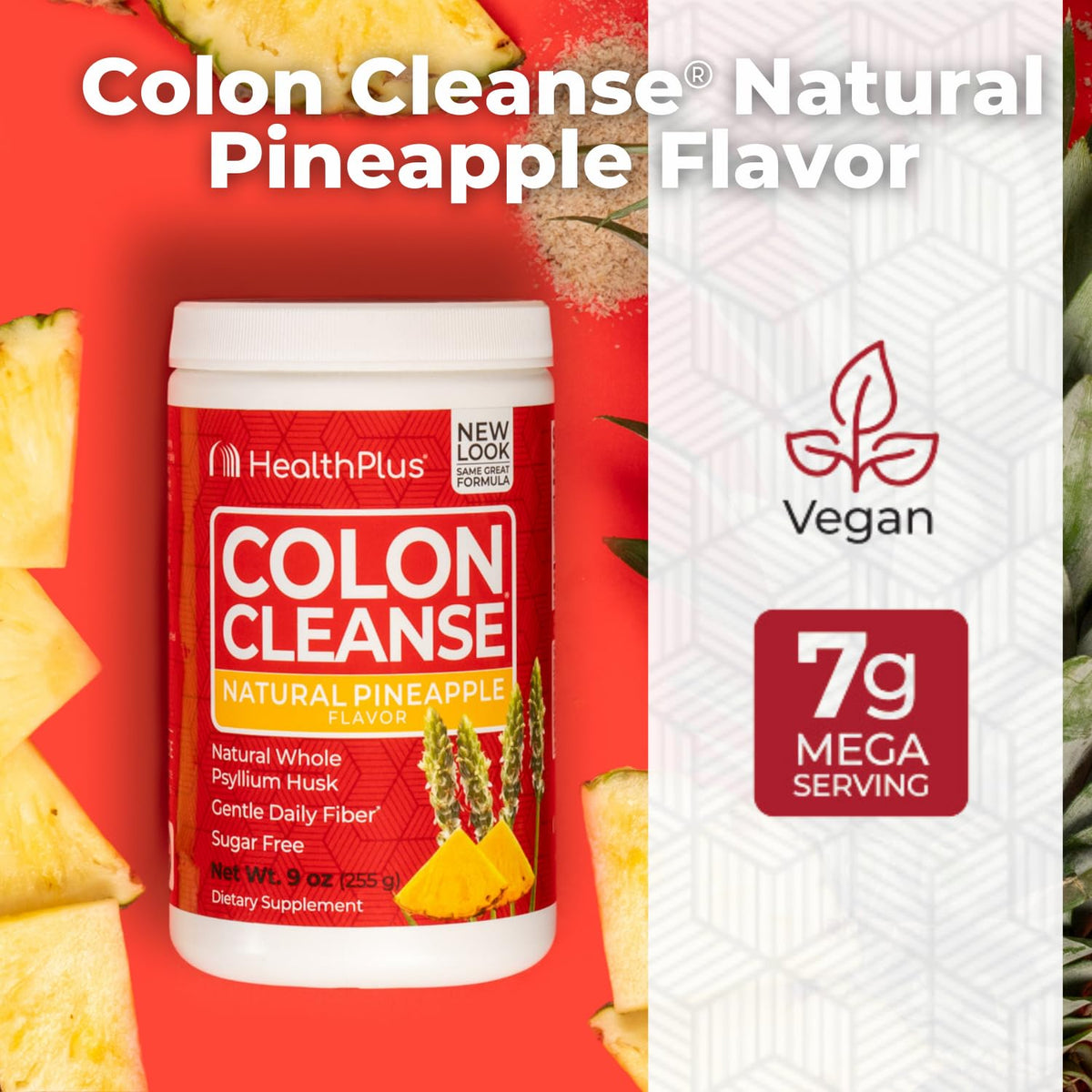 Détail de la Poudre de Nettoyage du Colon Health Plus