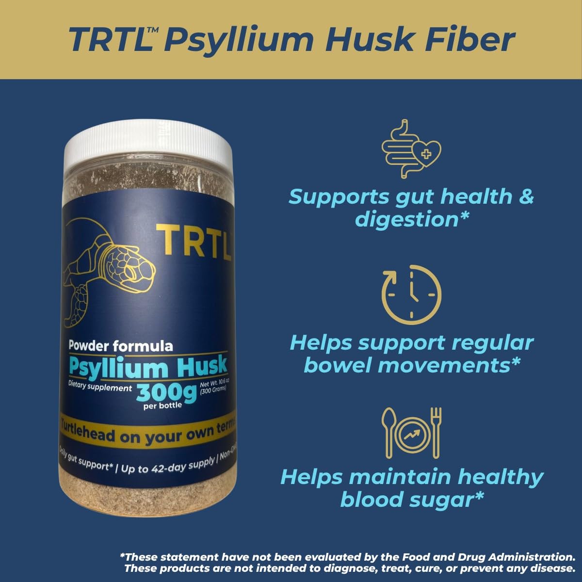 Détail de la poudre de psyllium husk TRTL dans une cuillère