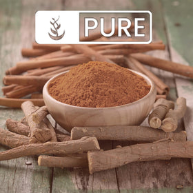 Détail de la poudre de réglisse PURE ORIGINAL INGREDIENTS