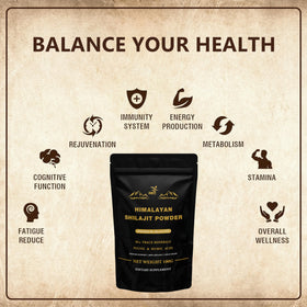 Détail de la poudre de Shilajit Himalayen dans une cuillère