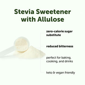 Détail de la Poudre de Stévia avec Allulose