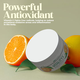 Détail de la poudre de vitamine C American Nutriceuticals