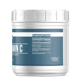Détail de la poudre de vitamine C Earthborn Elements, texture fine